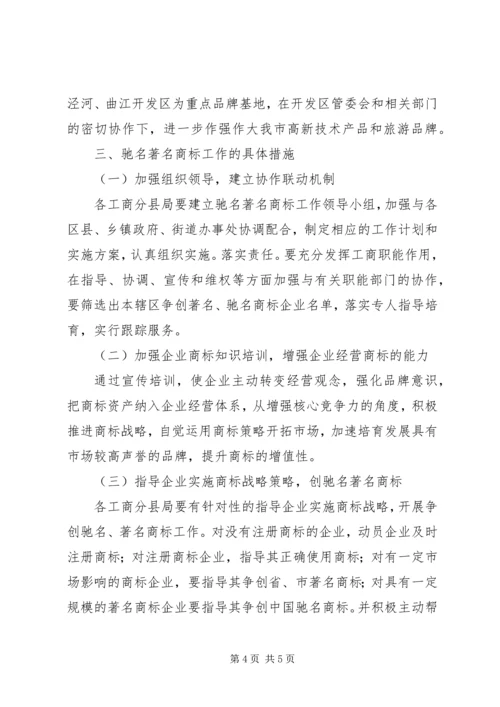 市驰著名商标工作计划.docx