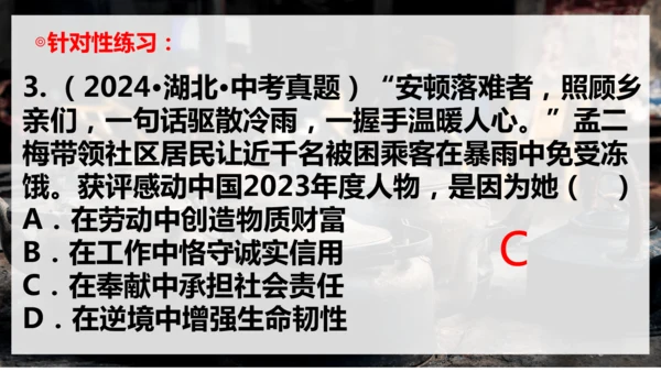 第三单元《勇担社会责任》复习课件(共28张PPT)