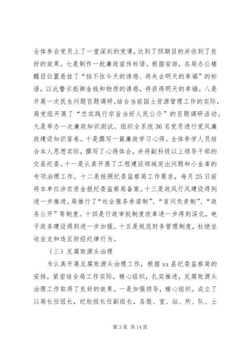 县国资局党风廉政和反腐败工作会议讲话稿.docx