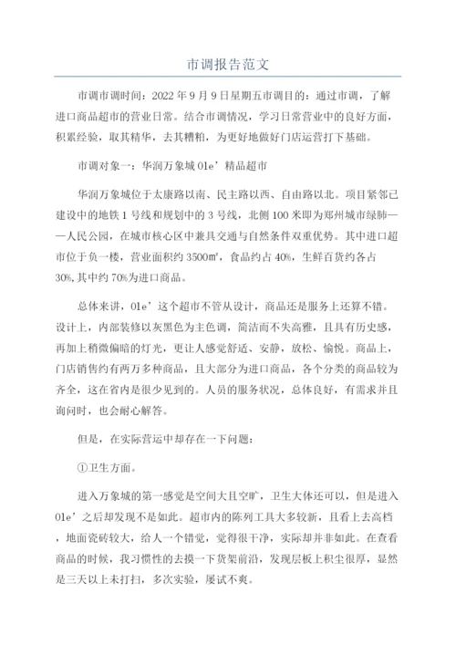 市调报告范文.docx