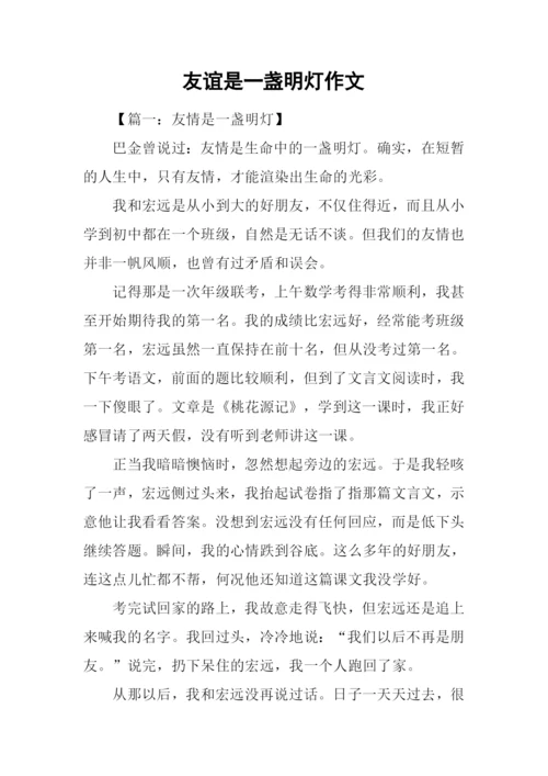 友谊是一盏明灯作文.docx