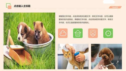 宠物医院述职报告动态PPT模板
