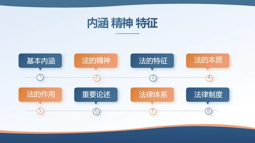 蓝色法律讲堂知识讲座培训宣传PPT