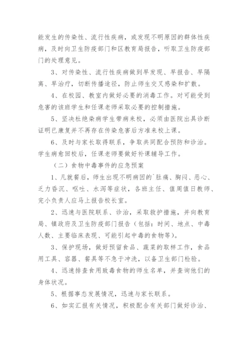 学校卫生公共突发事件应急预案.docx