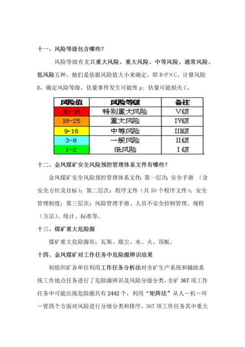 安全风险预控管理标准体系相关知识.docx