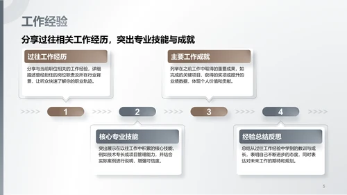 灰色商务风新员工自我介绍PPT模板