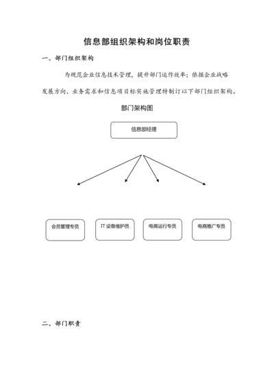 信息部组织架构与岗位基础职责.docx