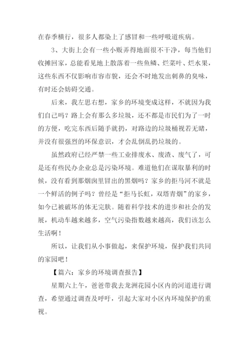 家乡环境调查作文.docx