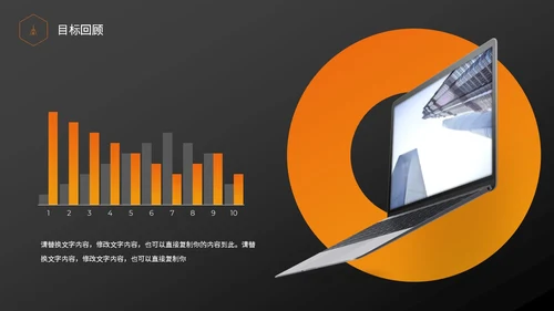 橙黑色实拍商务风项目复盘报告工作汇报PPT工作总结