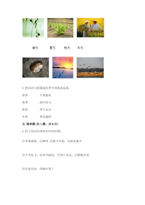 教科版小学二年级上册科学期末测试卷及完整答案（夺冠系列）.docx