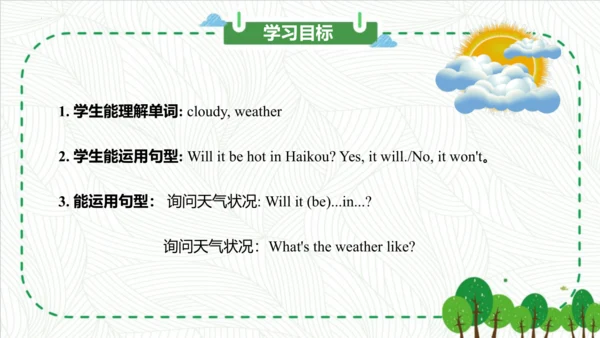 Module 4 Unit 2 Will it be hot in Haikou（课件）-四年级英语