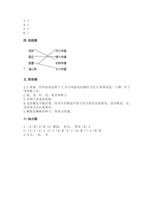 科学四年级下册第一单元《植物的生长变化》测试卷精品【夺冠】.docx