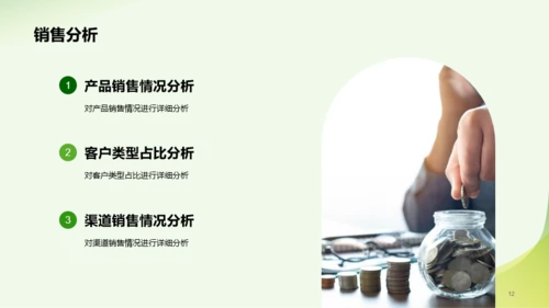 绿色简约市场营销经理竞聘述职PPT模板