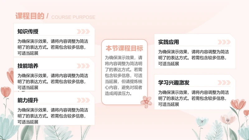 小清新风教学课件列表
