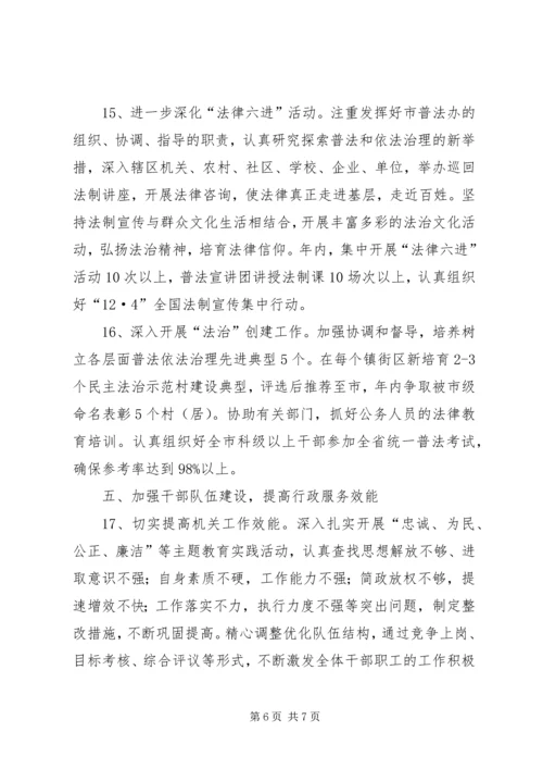 全市司法行政工作打算.docx