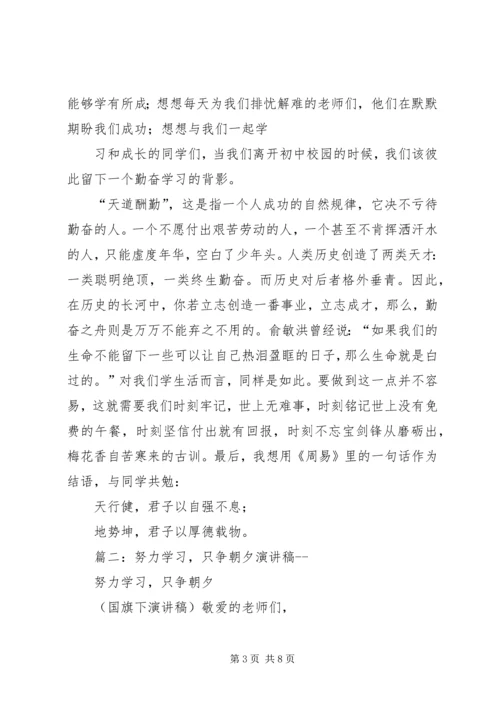 努力学习演讲稿 (3).docx