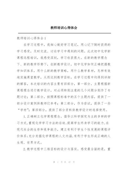 教师培训心得体会.docx