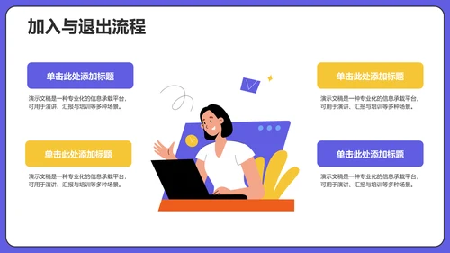 社团组织架构介绍PPT模板