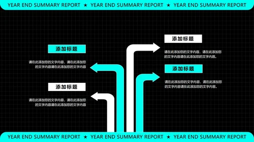 黑色科技风年终总结汇报PPT模板