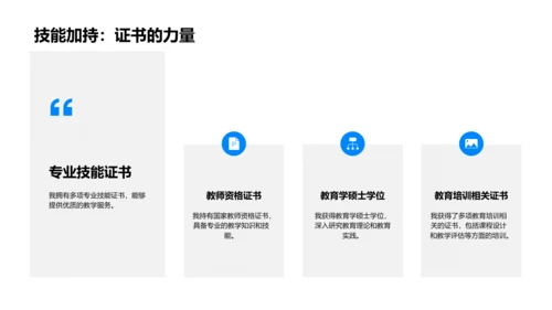 教育专业述职报告PPT模板