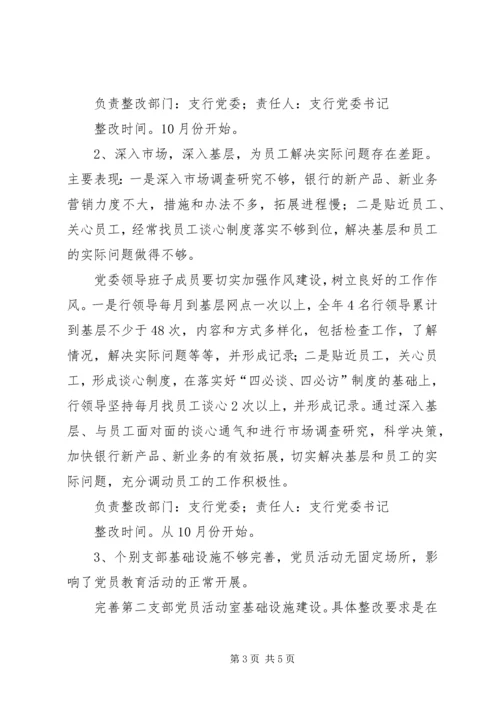 银行党委领导班子整改方案 (4).docx