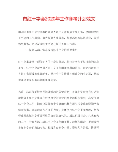 精编市红十字会年工作参考计划范文.docx