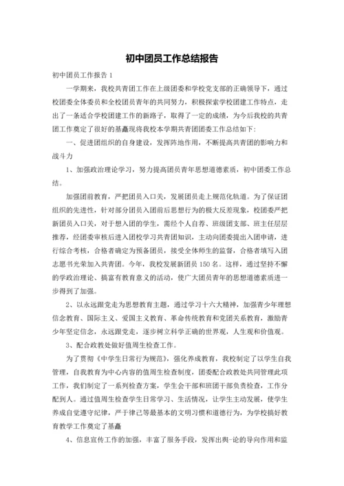 初中团员工作总结报告.docx