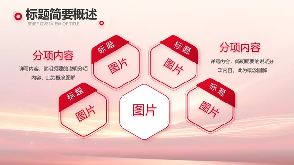 红色会议背景工作总结汇报动态PPT模板