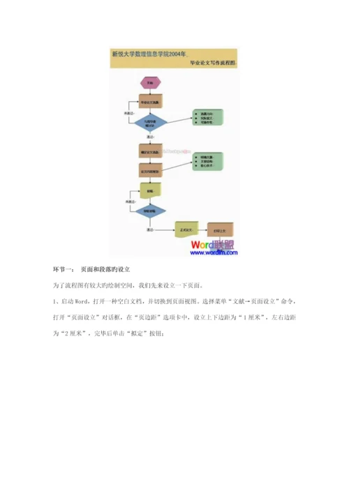 word中绘制标准流程图.docx