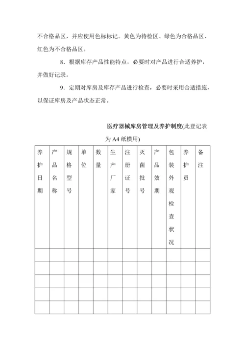 医疗行业器械经营管理新版制度.docx