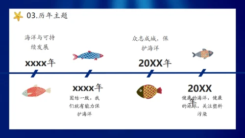 海底世界保护海洋生物世界海洋日通用PPT模板