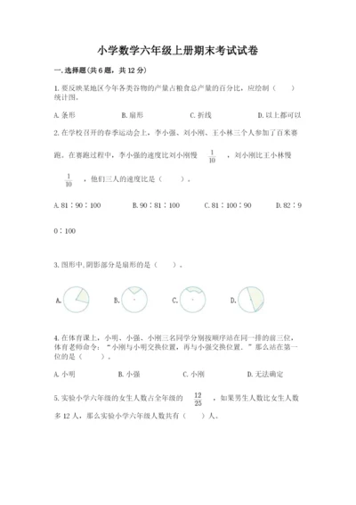 小学数学六年级上册期末考试试卷带答案（综合题）.docx