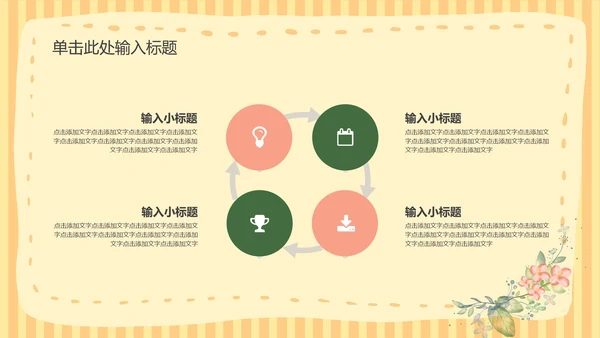 黄色小清新课堂教育教学PPT模板