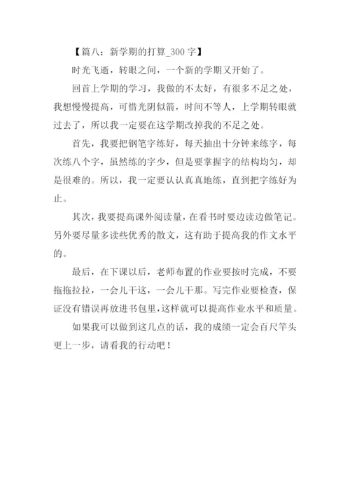 新学期新打算300字.docx