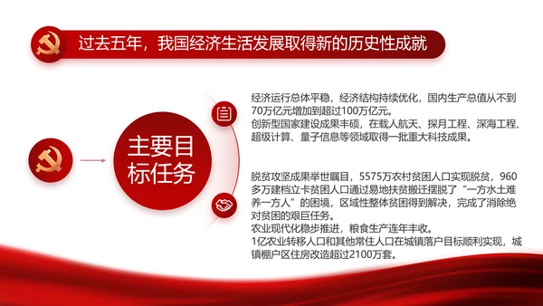 红色党建党支部工作总结汇报计划PPT党课
