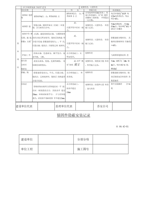 设备安装检测记录