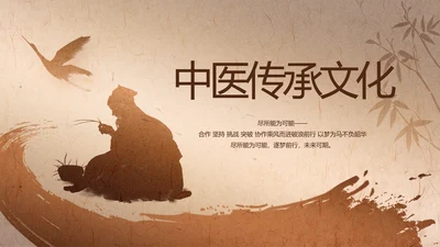 中医传承文化工作总结动态PPT