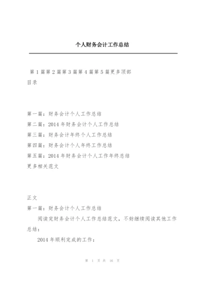 个人财务会计工作总结.docx