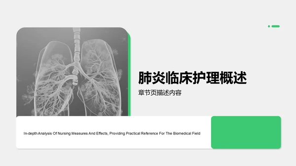 肺炎临床护理个案研究展示PPT模板