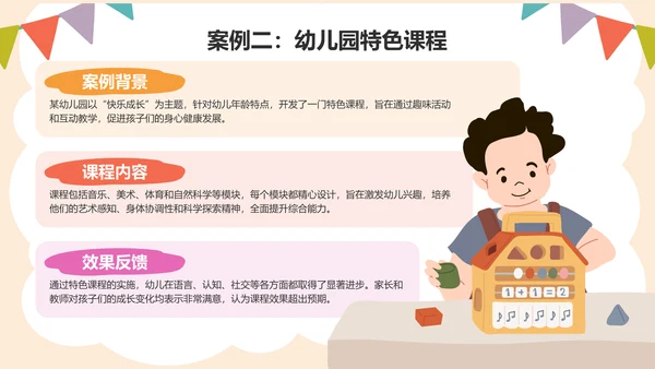 橙色卡通风学前教育基础认知课件PPT模板