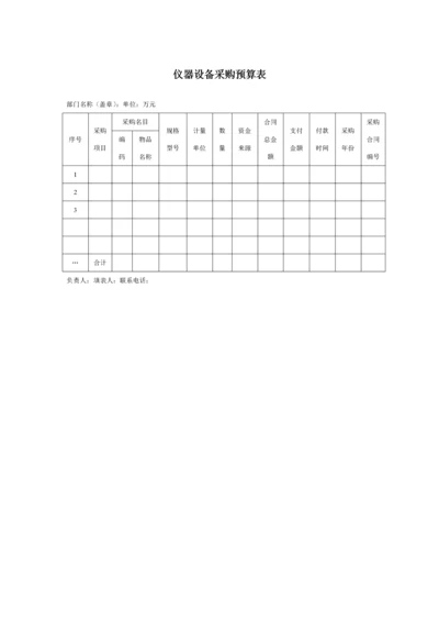 386 仪器设备采购预算表-1页.docx