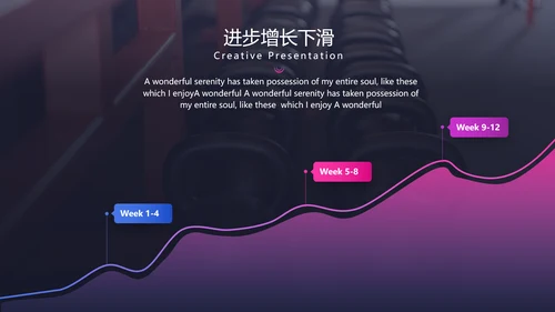 精致体育运动锻炼健身房宣传动态PPT模板