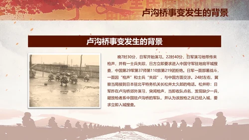 学习纪念卢沟桥事变七七事变历史简介PPT