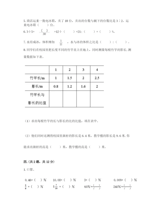 北师大版六年级数学下学期期末测试题及答案【夺冠】.docx