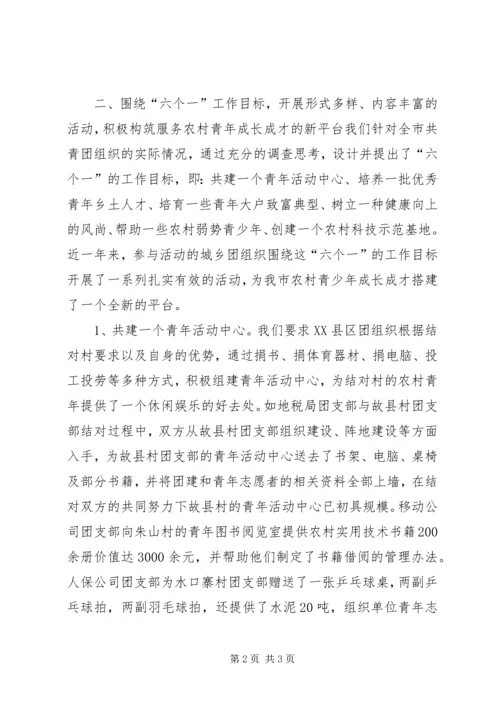 团市委青农工作汇报材料 (3).docx