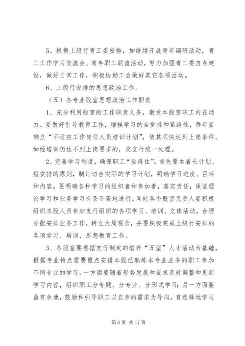 银行思想政治工作总结与安排 (4).docx