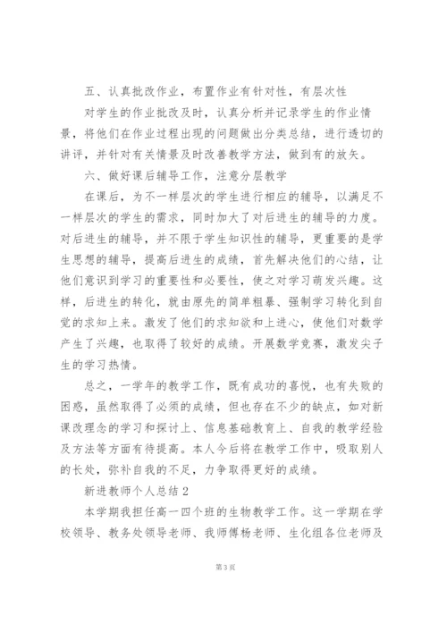 新进教师个人工作总结范文5篇.docx