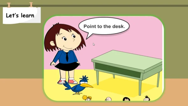 Module 3 Unit 2 Point to the desk 课件(共28张PPT)