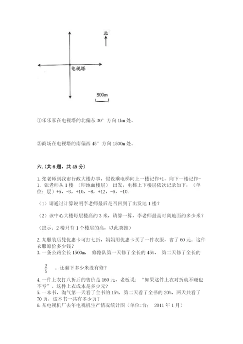 西师大版六年级数学下学期期末测试题（夺分金卷）.docx