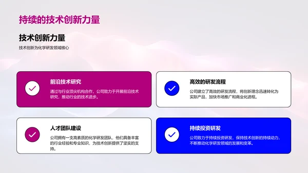 季度化学研发报告PPT模板